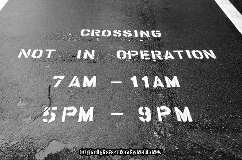 Cross Not In Operation