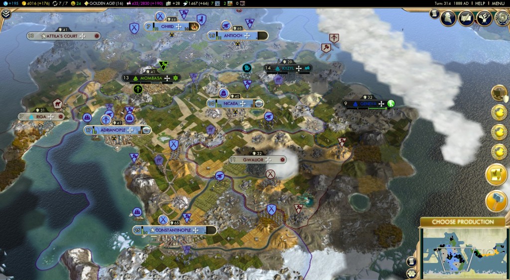 My first civilization in Civ 5