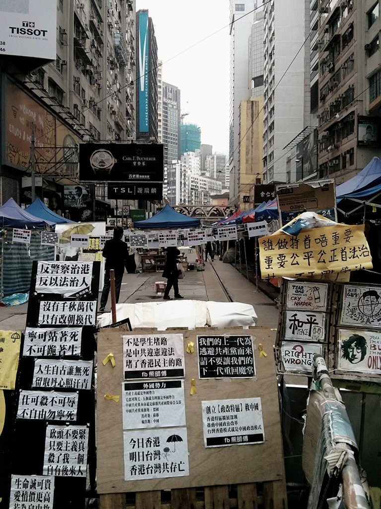 HK protesters occupying Causeway Bay