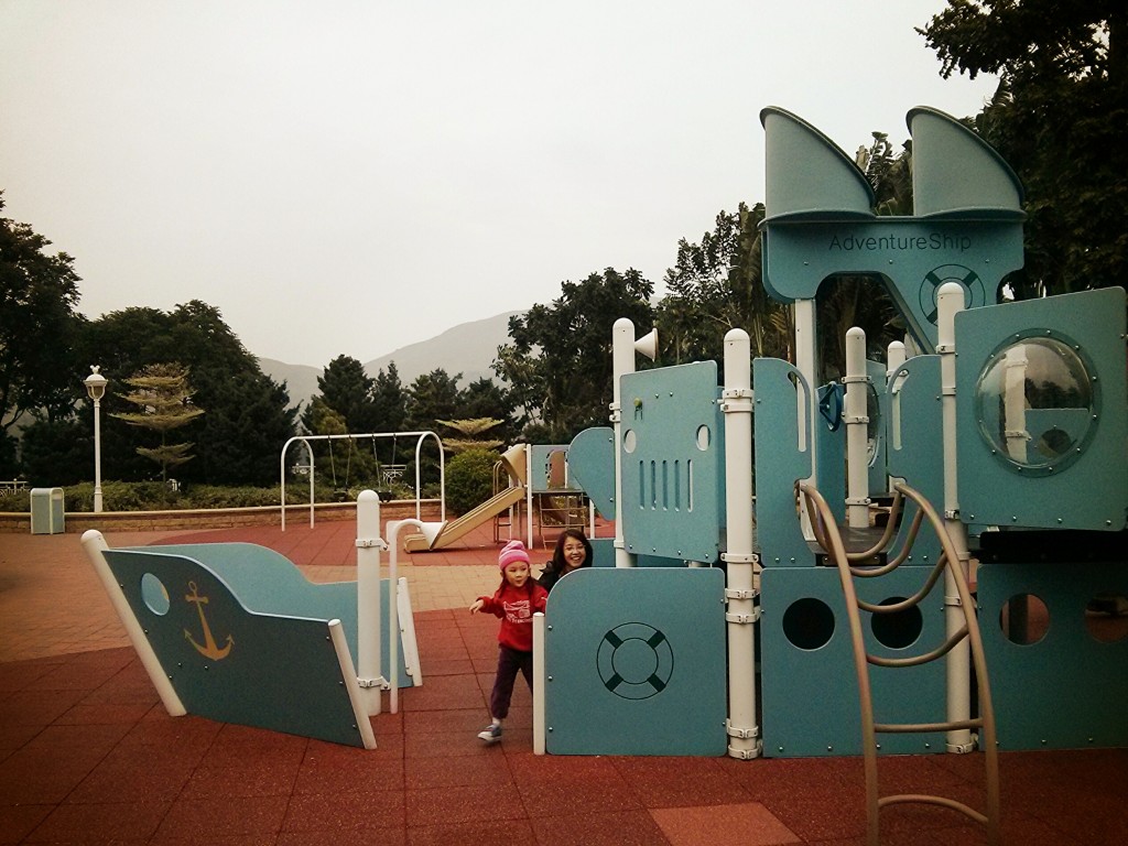 A playground near Inspiration Lake