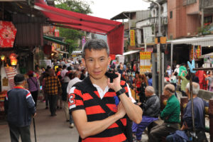 This is me in Shifen, Taipei - a photo taken by my wife Cynthia.